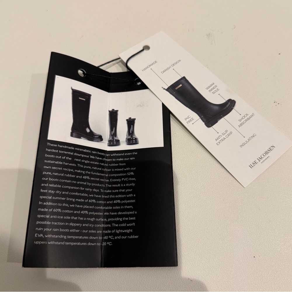 NWT ILSE JACOBSEN 3/4 RUBBER MOON CHELSEA BOOTS EURO 37 - Picture 13 of 15